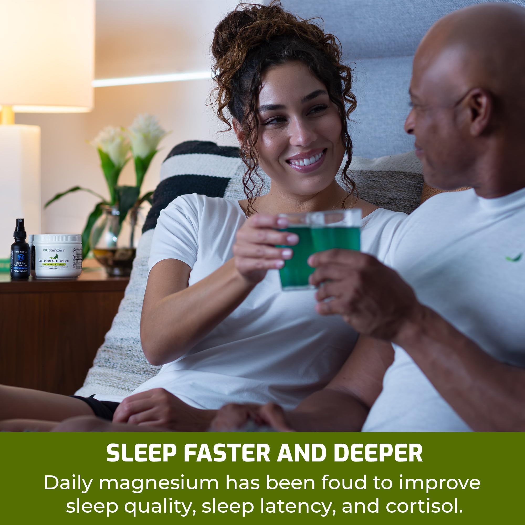 BIOptimizers etiqueta con ingredientes y beneficios claros para dormir