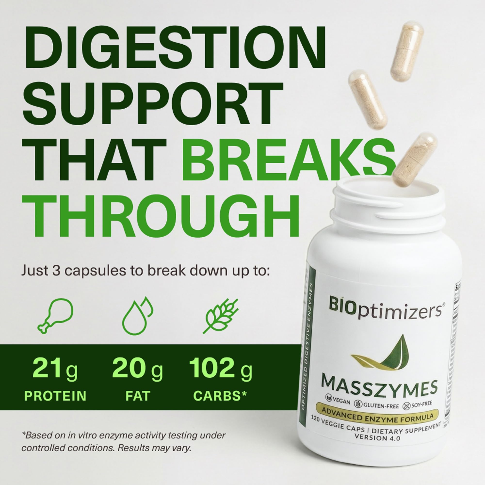 BIOptimizers MassZymes en uso con plato para mostrar ayuda en digestión
