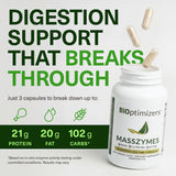BIOptimizers MassZymes en uso con plato para mostrar ayuda en digestión