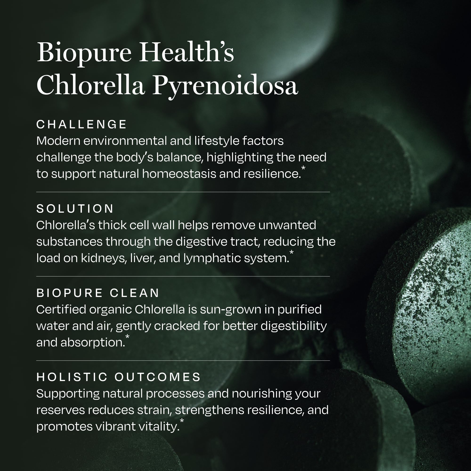 BioPure etiqueta con información de calidad y pureza clara