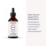 BioPure etiqueta con lista de ingredientes y detalles de calidad