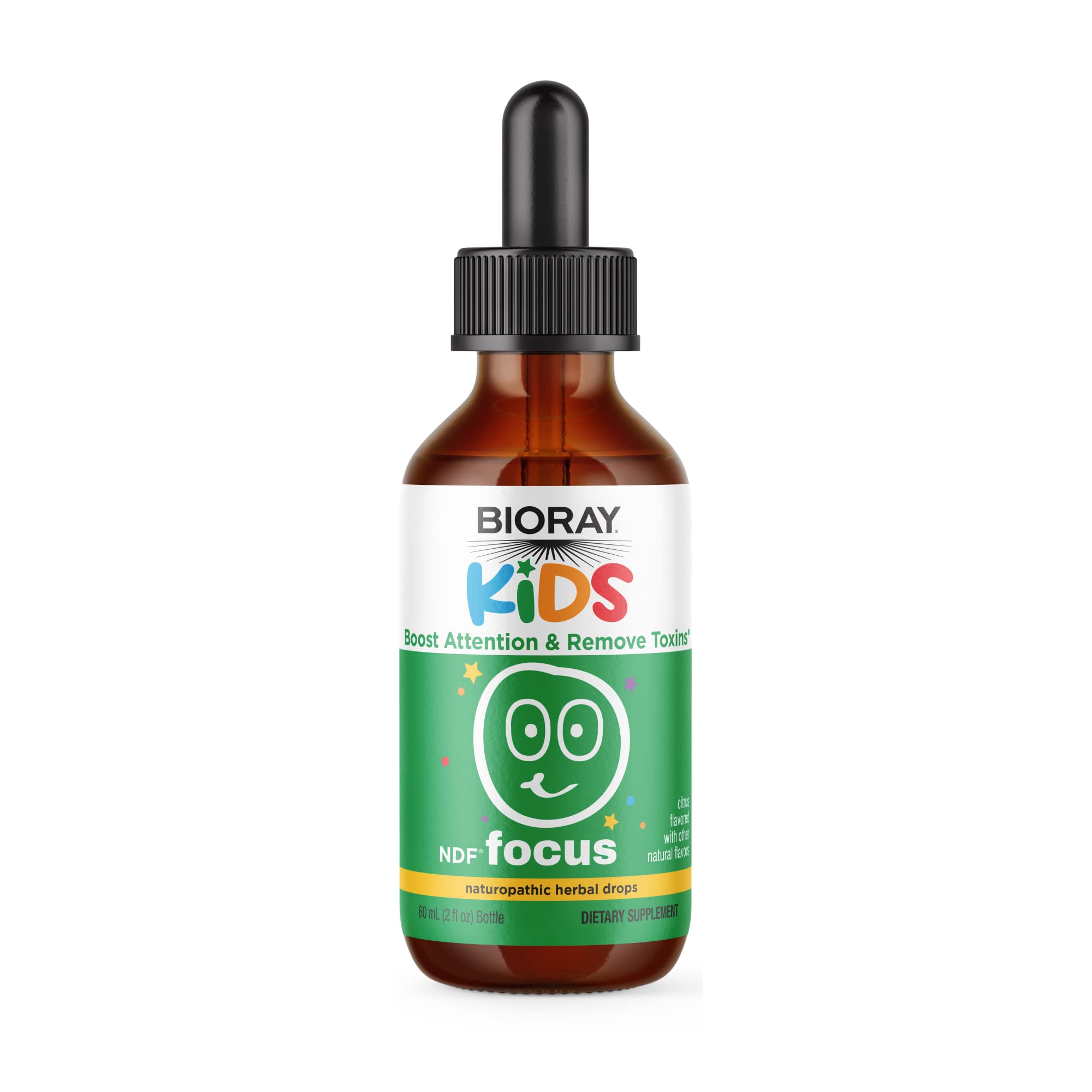 BIORAY Kids envase frontal 60 ml mostrando etiqueta y beneficios visibles