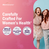 BioSchwartz botella abierta con softgels listos para tomar y conveniencia diaria
