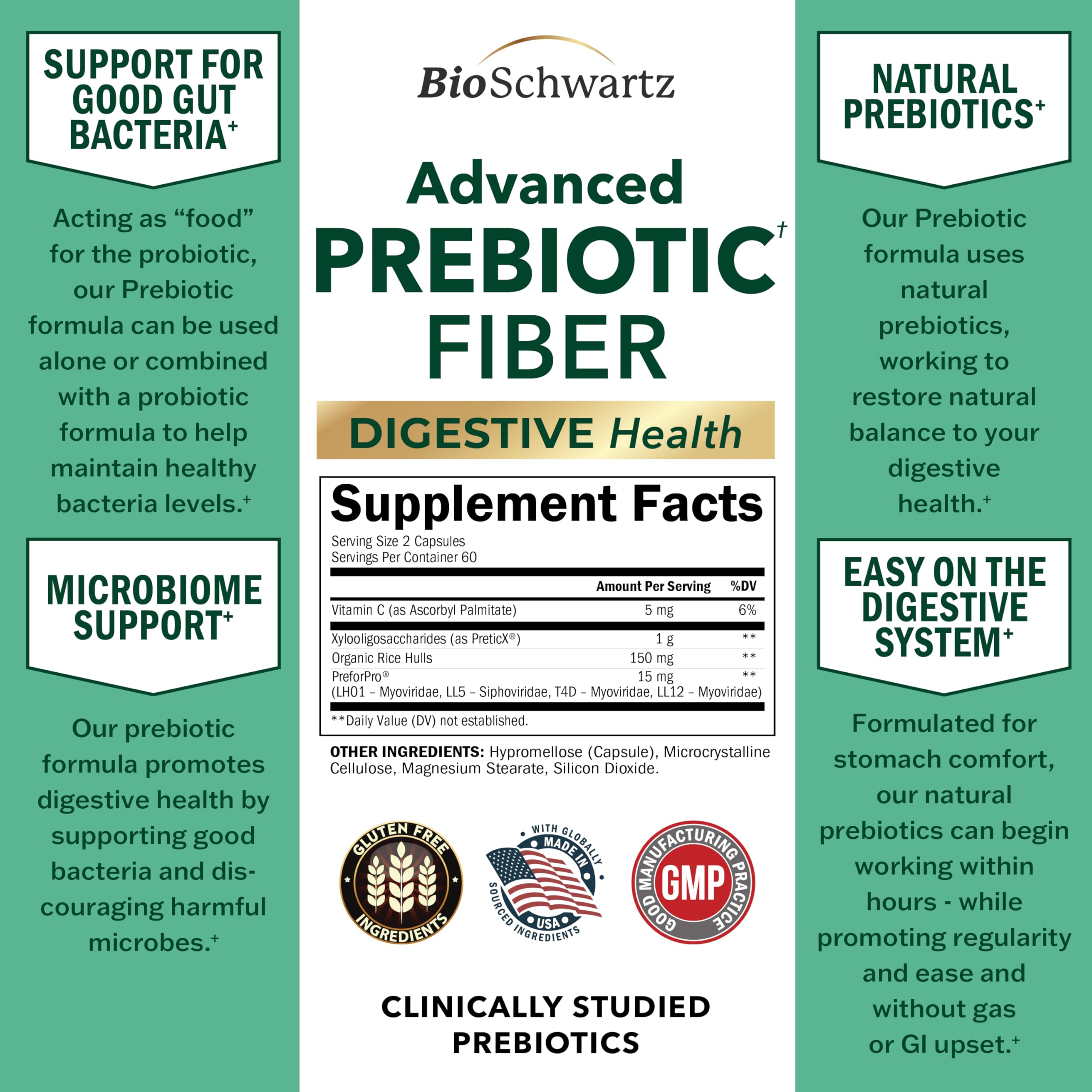 BioSchwartz detalle de la etiqueta con ingredientes y certificaciones visibles