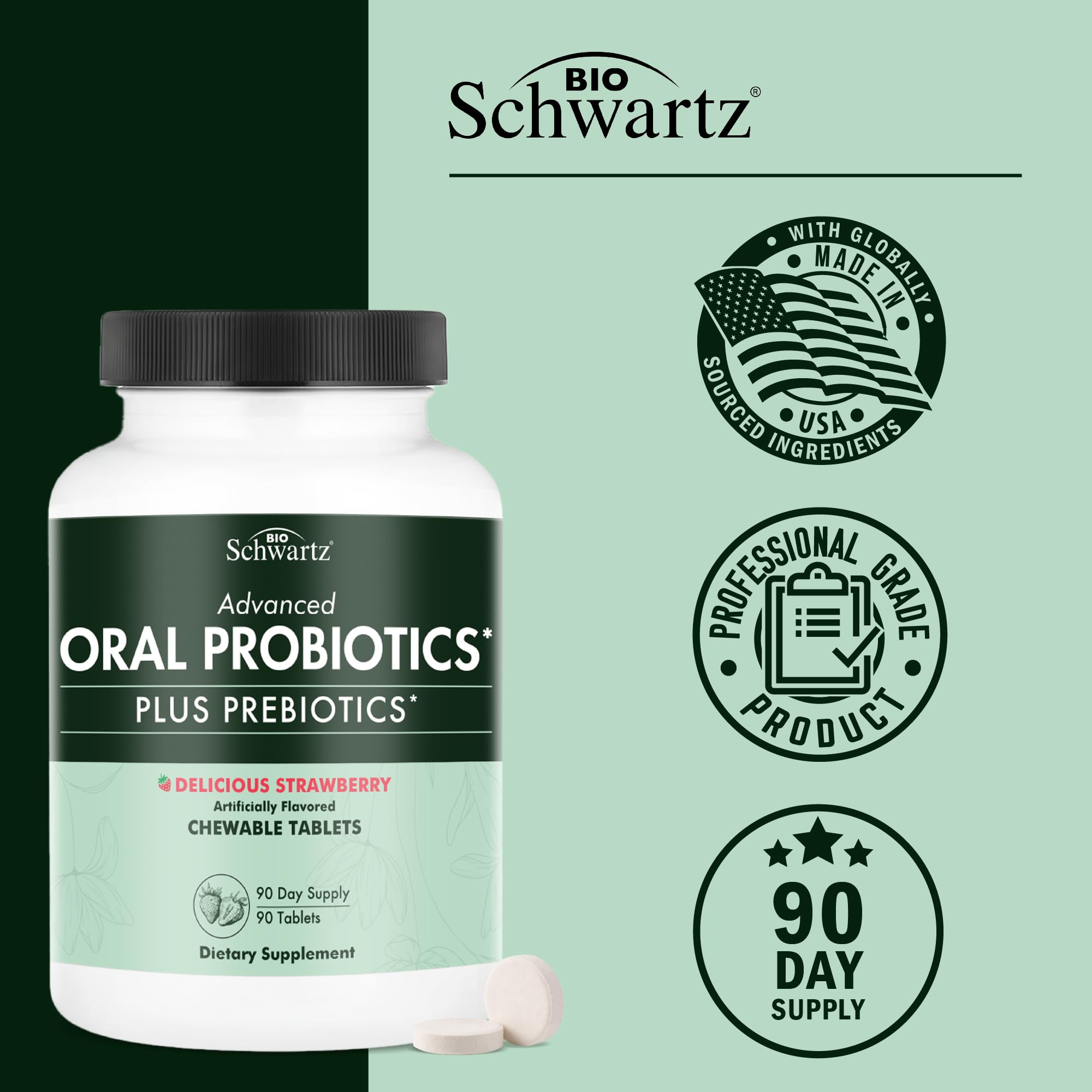 BioSchwartz etiqueta con ingredientes y estándares cGMP
