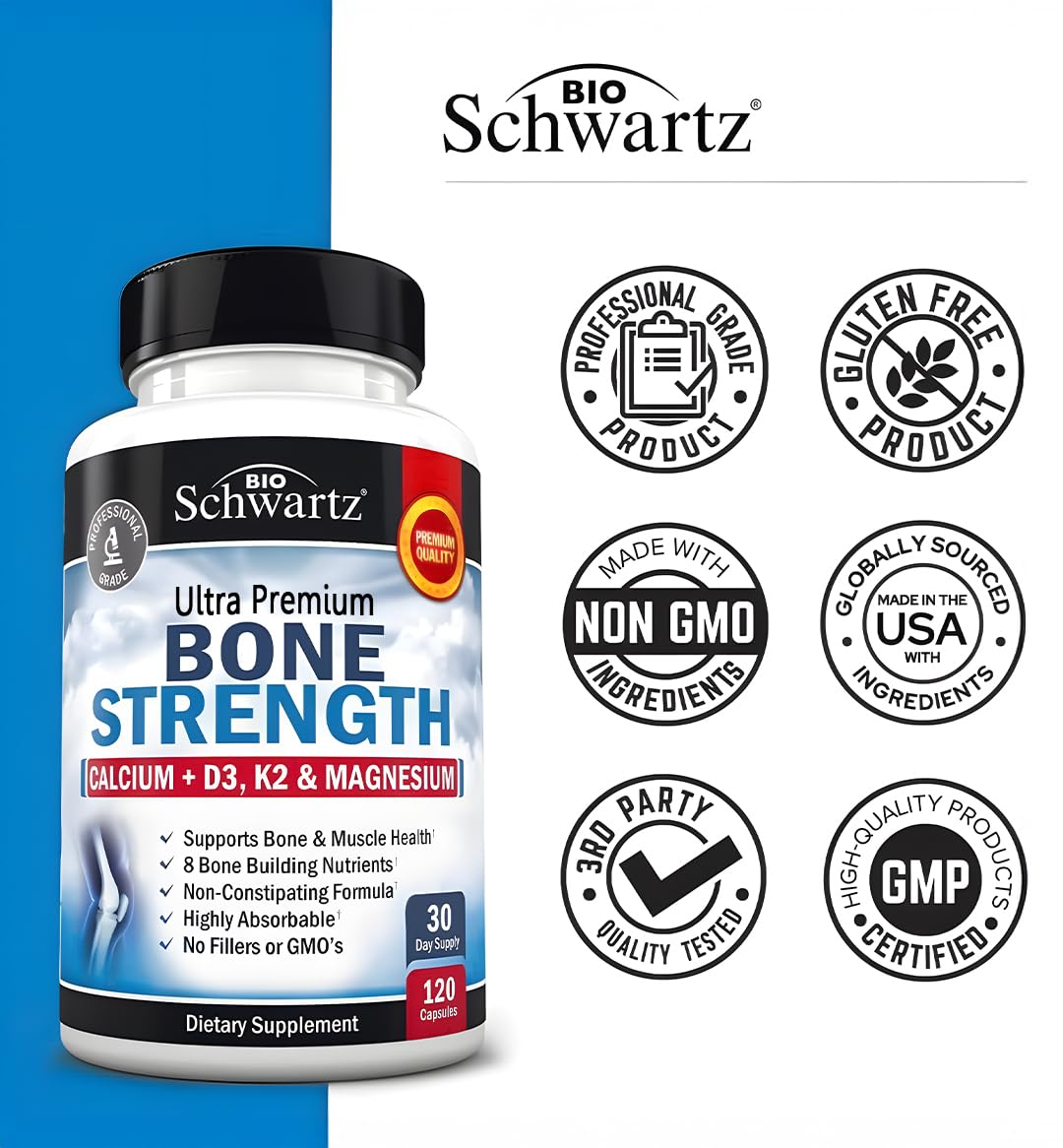 Etiqueta nutricional de BioSchwartz mostrando dosis y composición