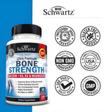 Etiqueta nutricional de BioSchwartz mostrando dosis y composición