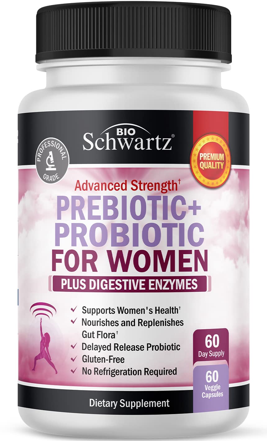 BioSchwartz frente del envase mostrando 60 cápsulas y beneficios