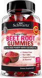BioSchwartz frente del envase de gomitas de betabel muestra conteo 60