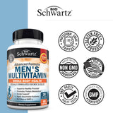 BioSchwartz primer plano de ingredientes en la tableta y pureza