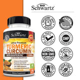 BioSchwartz producto en mesa junto a alimentos grasos para ilustrar mejor absorción