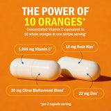 BioSchwartz etiqueta de ingredientes con información de vitamina C y zinc
