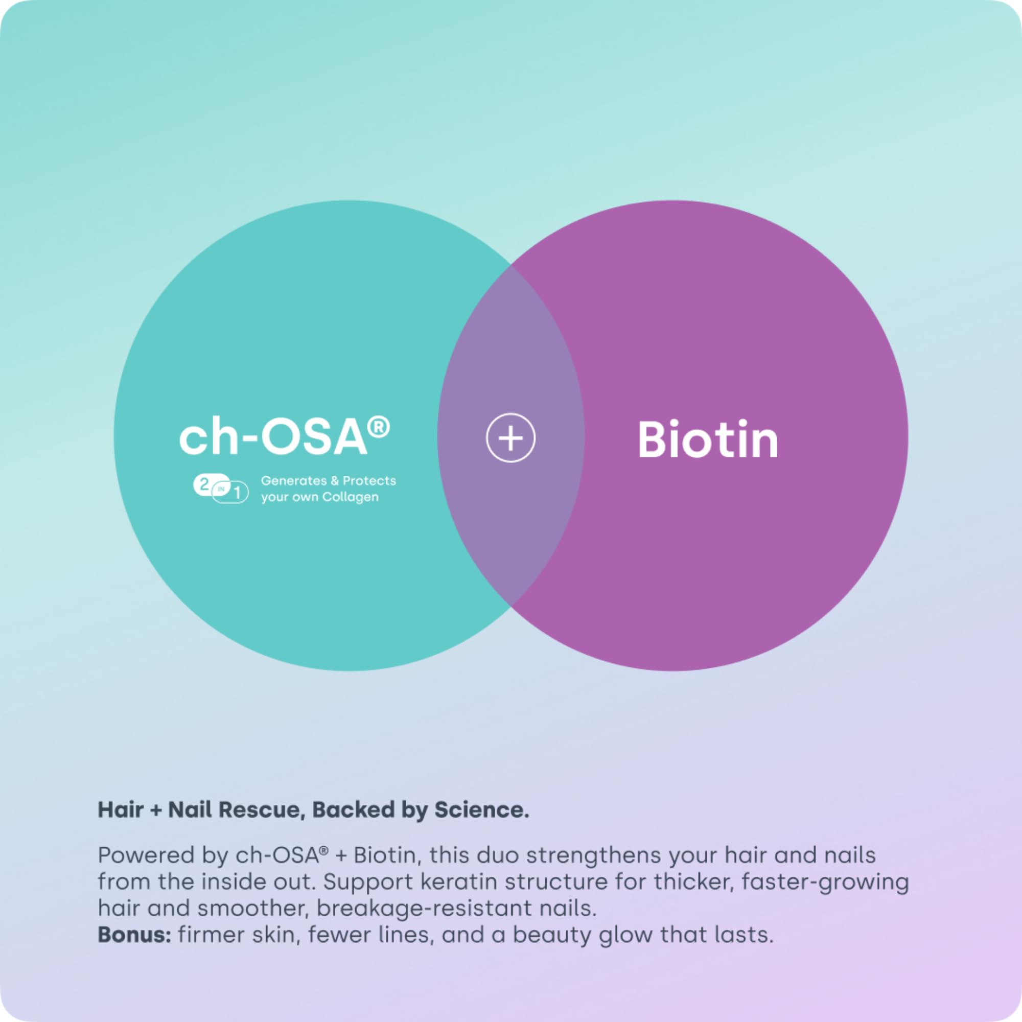 Biosil en ambiente de cuidado personal con cabello brillante como ejemplo de beneficio