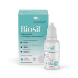 Biosil frasco frontal mostrando diseño y tamaño para uso diario