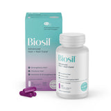Biosil envase frontal mostrando fórmula para cabello y uñas