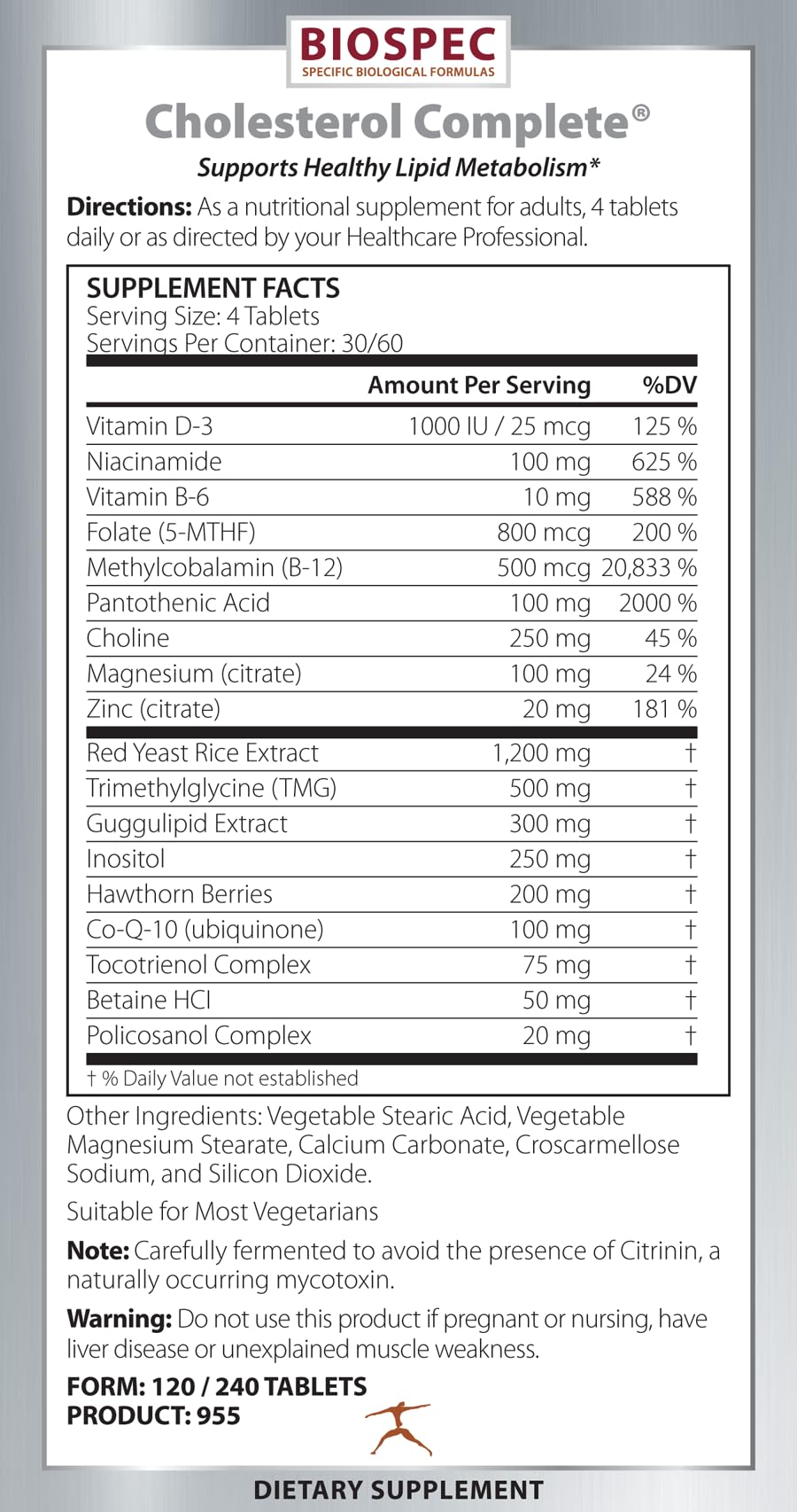 BIOSPEC NUTRITIONALS primer plano de tabletas para apreciar textura y calidad