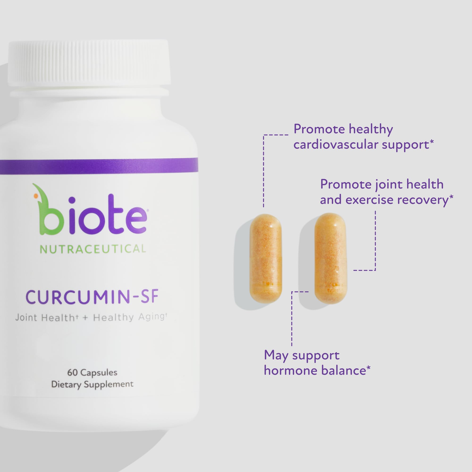 Biote Curcumin SF cápsulas abiertas mostrando contenido y calidad del ingrediente