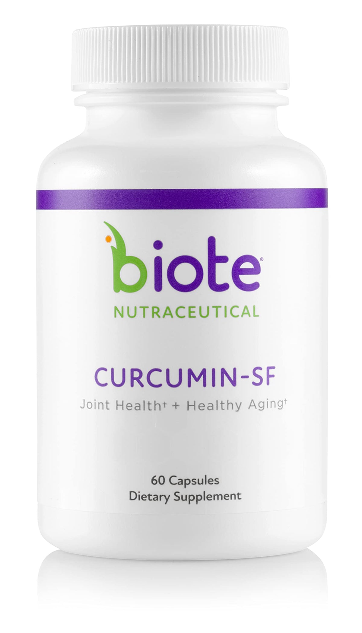 Biote Curcumin SF frontal mostrando envase y beneficios para circulación