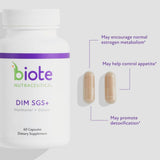 Biote cápsulas en mano para mostrar la escala y dosificación práctica