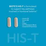 Biote HIS-T etiqueta con información nutricional legible y beneficios