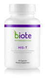 Biote HIS-T vista frontal del envase mostrando diseño claro y cápsulas