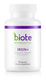 Biote Iron+ frente del envase mostrando etiqueta y beneficios visibles