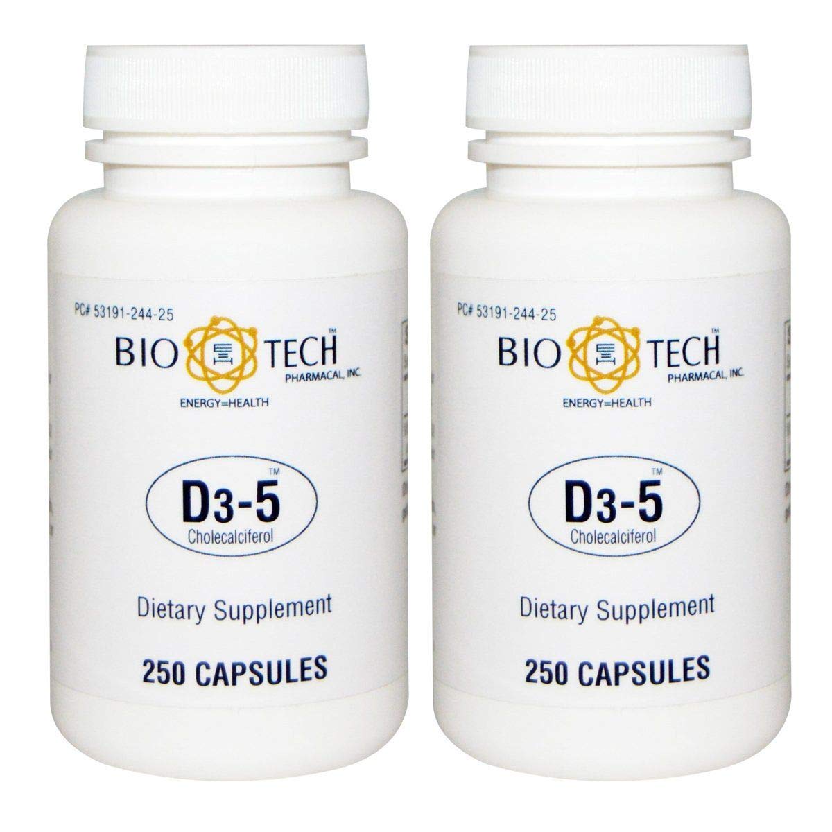 Bio-Tech Pharmacal frasco frontal mostrando 500 tabletas y comodidad de uso