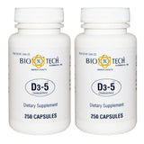 Bio-Tech Pharmacal frasco frontal mostrando 500 tabletas y comodidad de uso