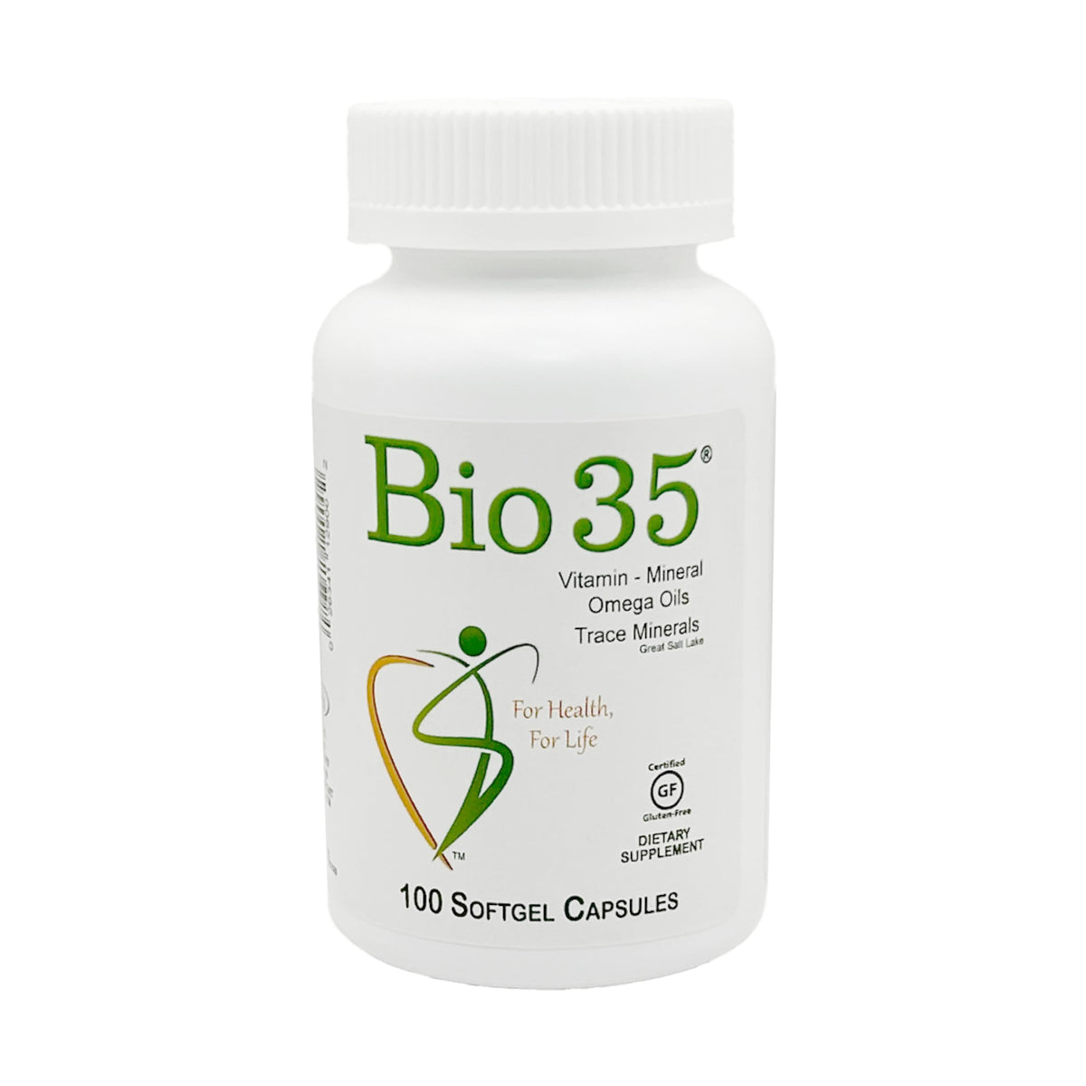 Biotek Bio-35 envase frontal mostrando el diseño y cantidad, facilita elección