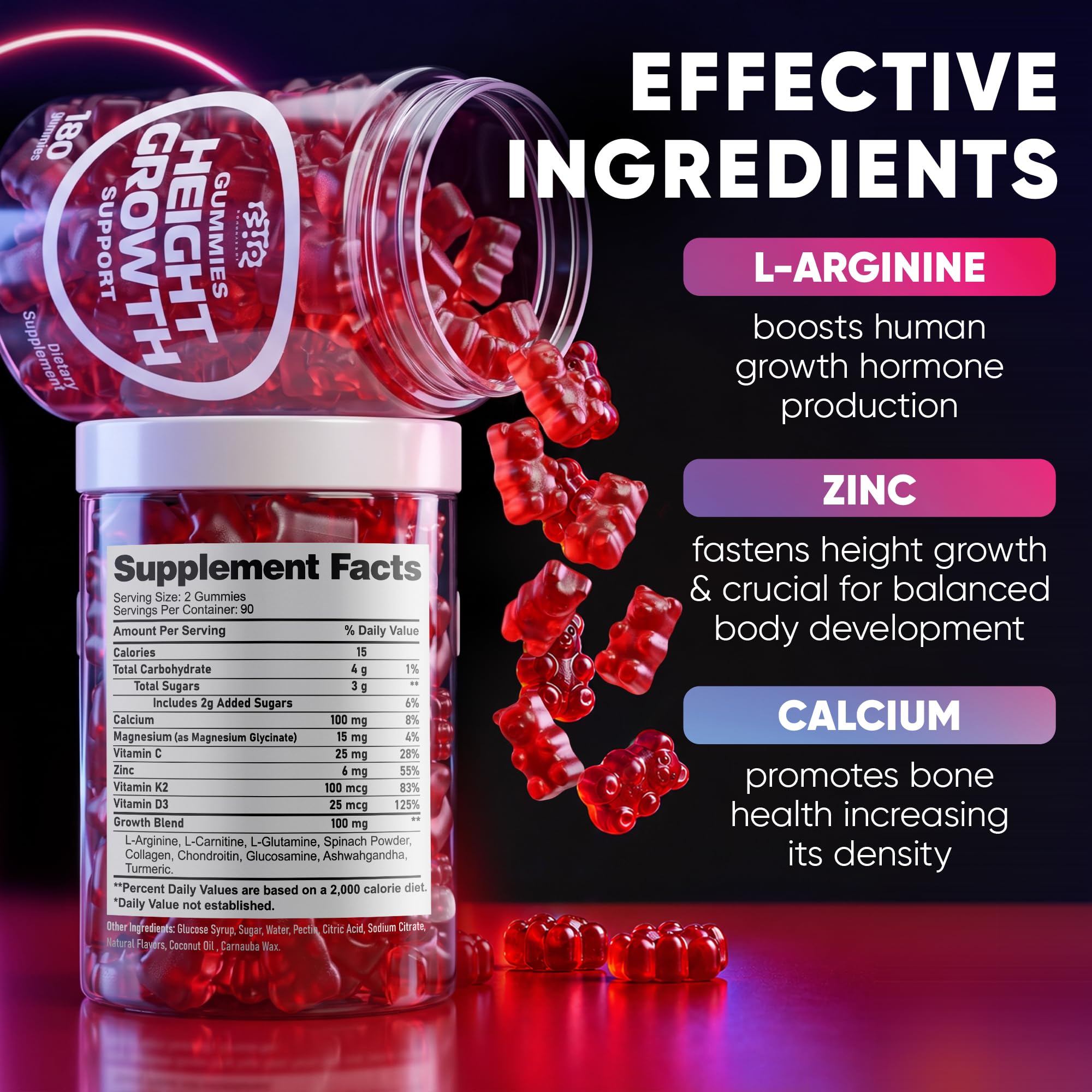 BIOTEQUE LAB etiqueta nutricional destacando ingredientes clave y seguridad