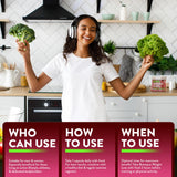 BIOTEQUELAB etiqueta nutricional enfocada para verificar ingredientes