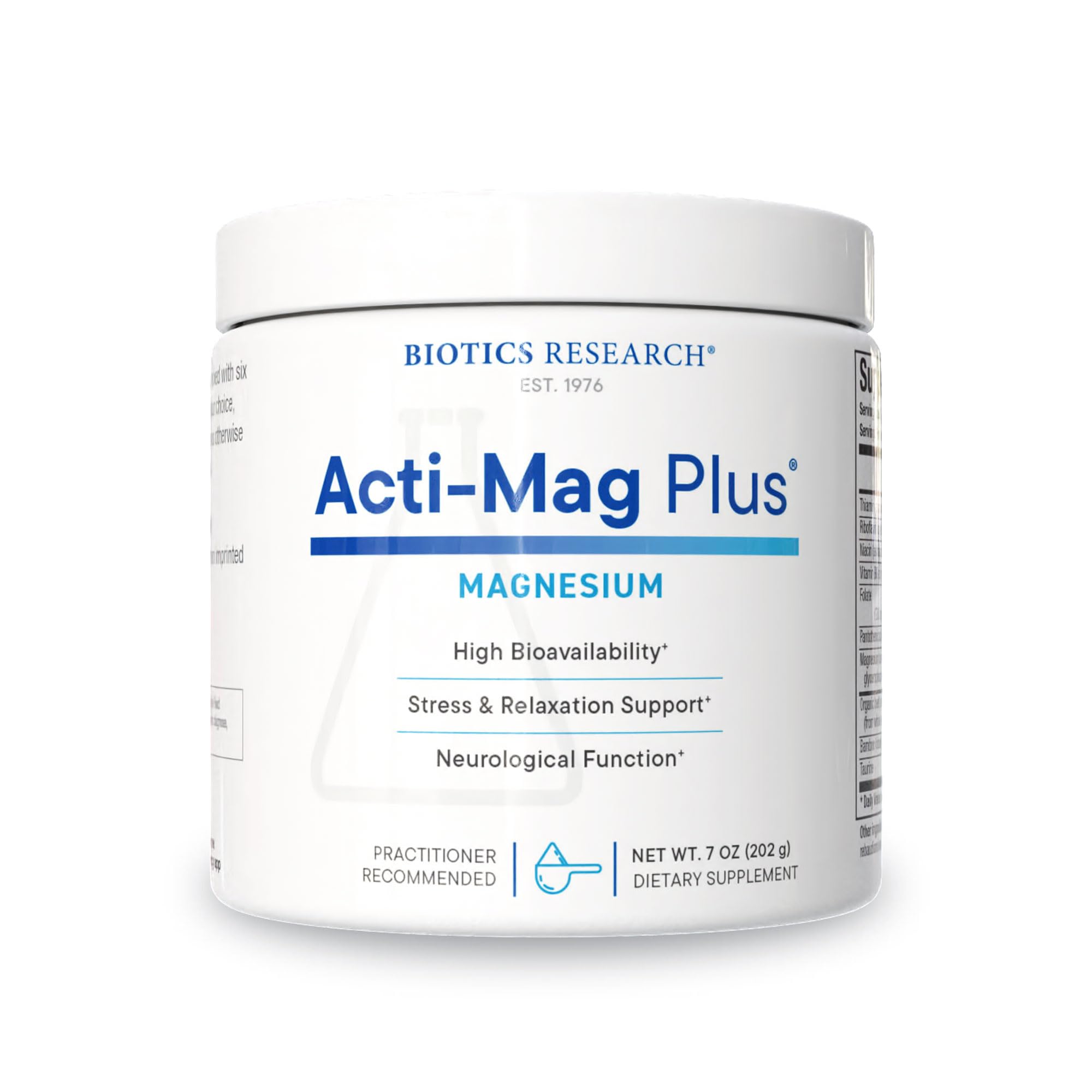 BIOTICS RESEARCH envase frontal mostrando la etiqueta y beneficios claros