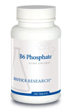 BIOTICS RESEARCH empaque frontal del B6 Phosphate que destaca calidad y pureza