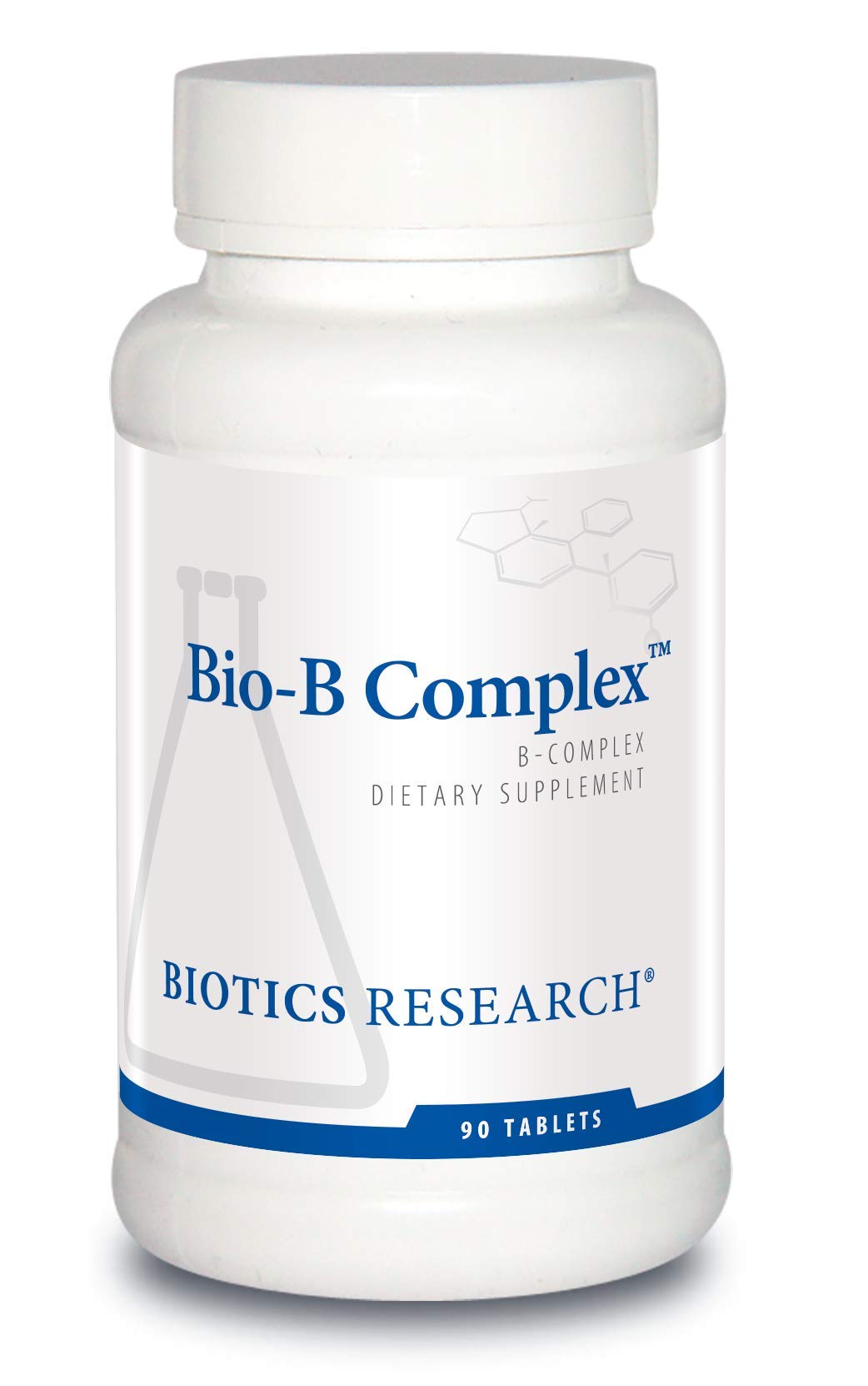 BIOTICS RESEARCH empaque frontal mostrando tabletas y marca, ofrece confianza
