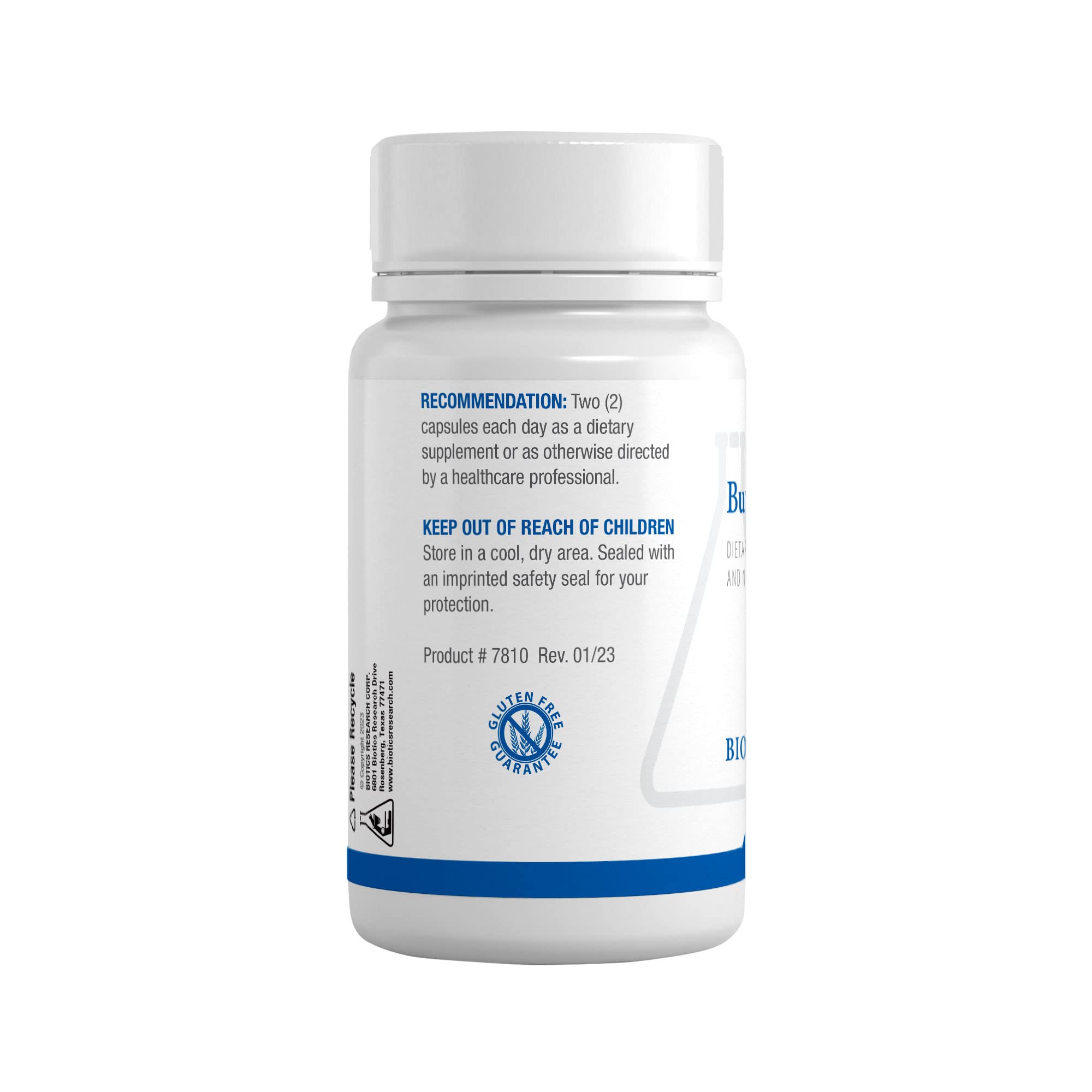 BIOTICS RESEARCH ingredientes listados y minerales visibles