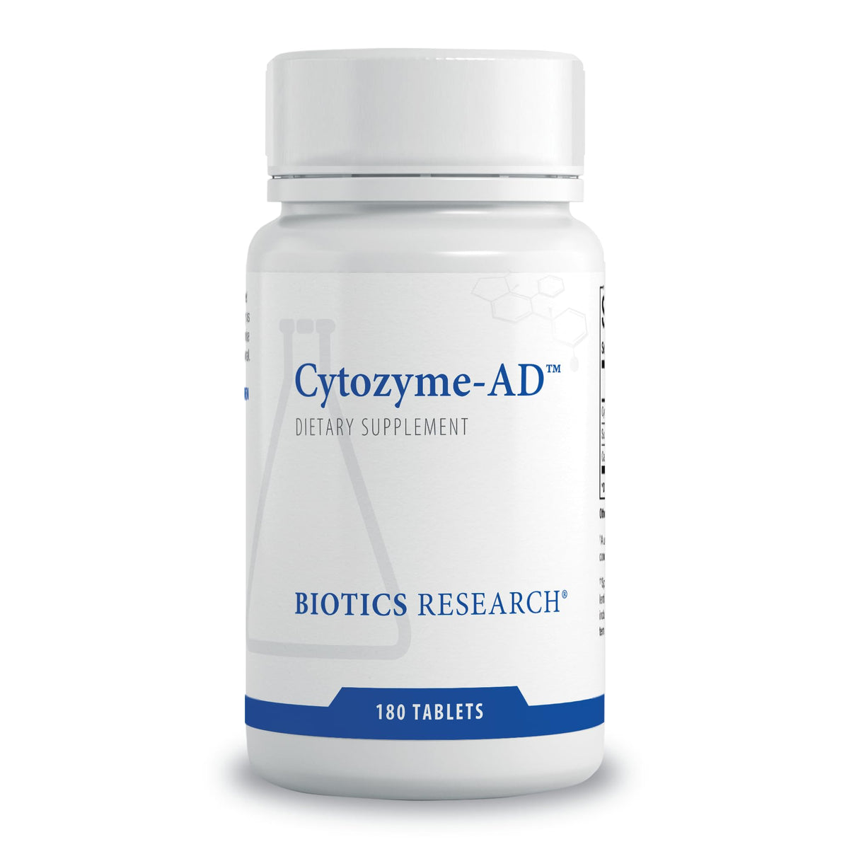 BIOTICS RESEARCH envase frontal de Cytozyme-AD muestra presentación y beneficios