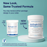 BIOTICS RESEARCH etiqueta con ingredientes y certificaciones claras