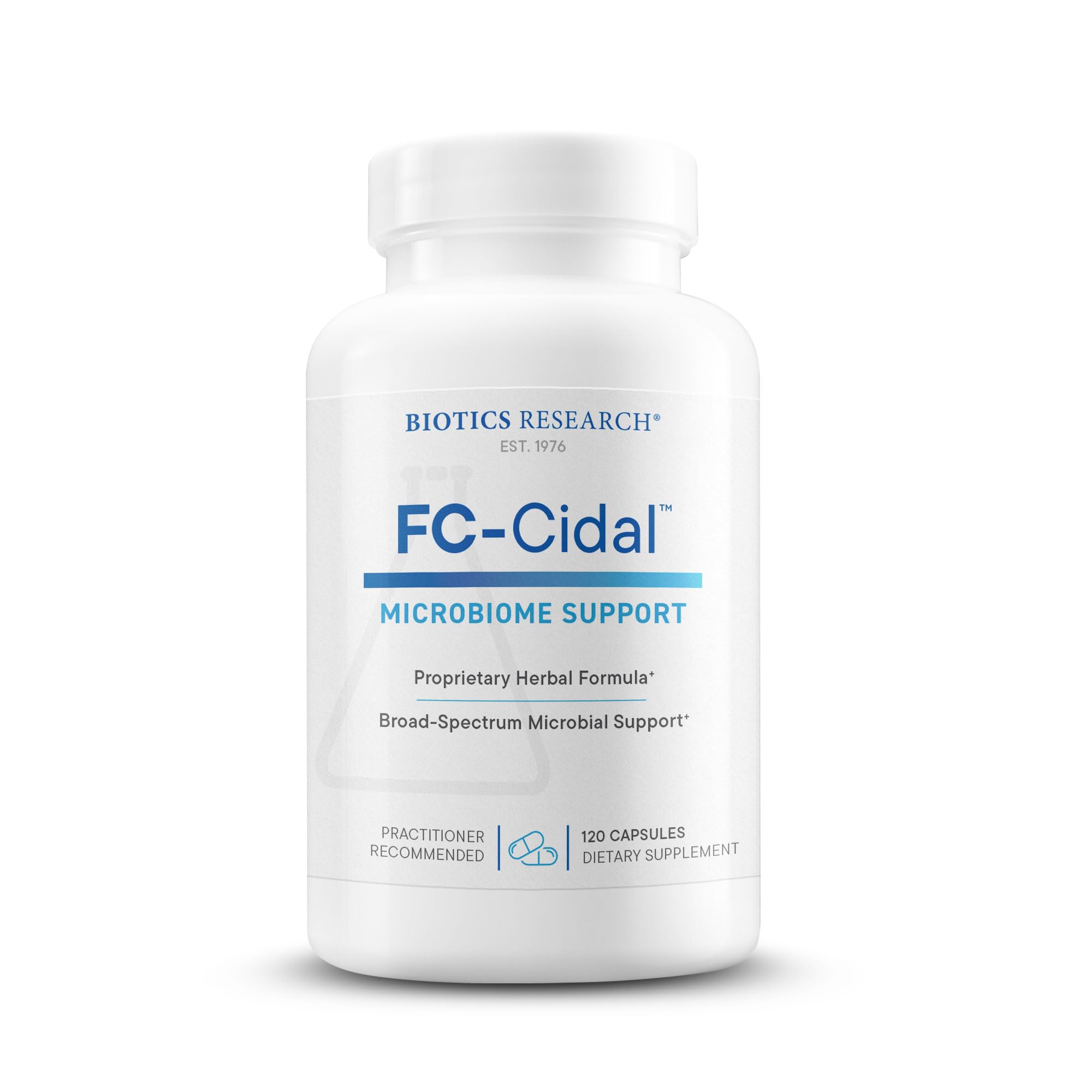 BIOTICS RESEARCH frontal del frasco mostrando marca y presentación, confianza