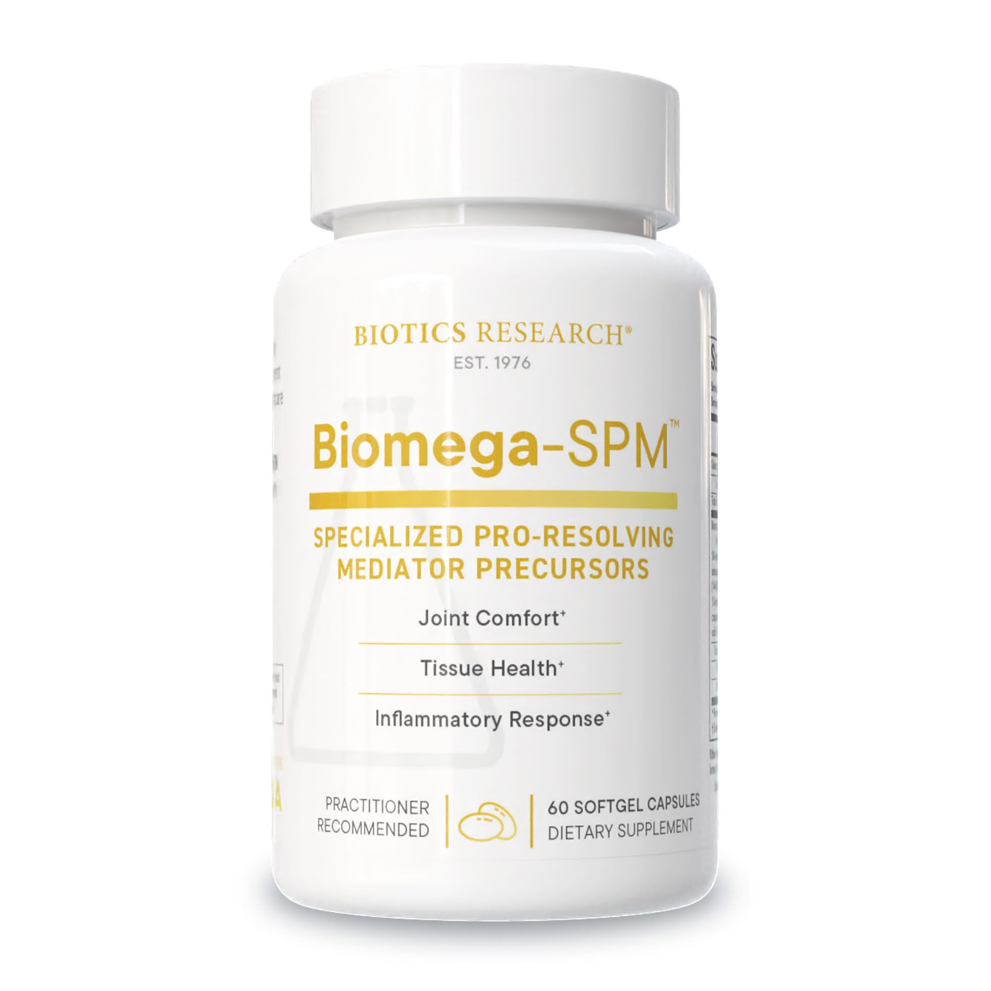 BIOTICS RESEARCH envase frontal Biomega‑SPM para apoyo articular