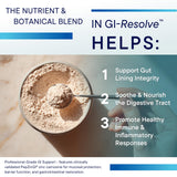 BIOTICS RESEARCH cuchara medidora con porción de GI Resolve para dosificación precisa