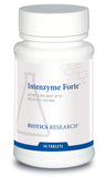 BIOTICS RESEARCH envase frontal mostrando Intenzyme Forte y conveniencia