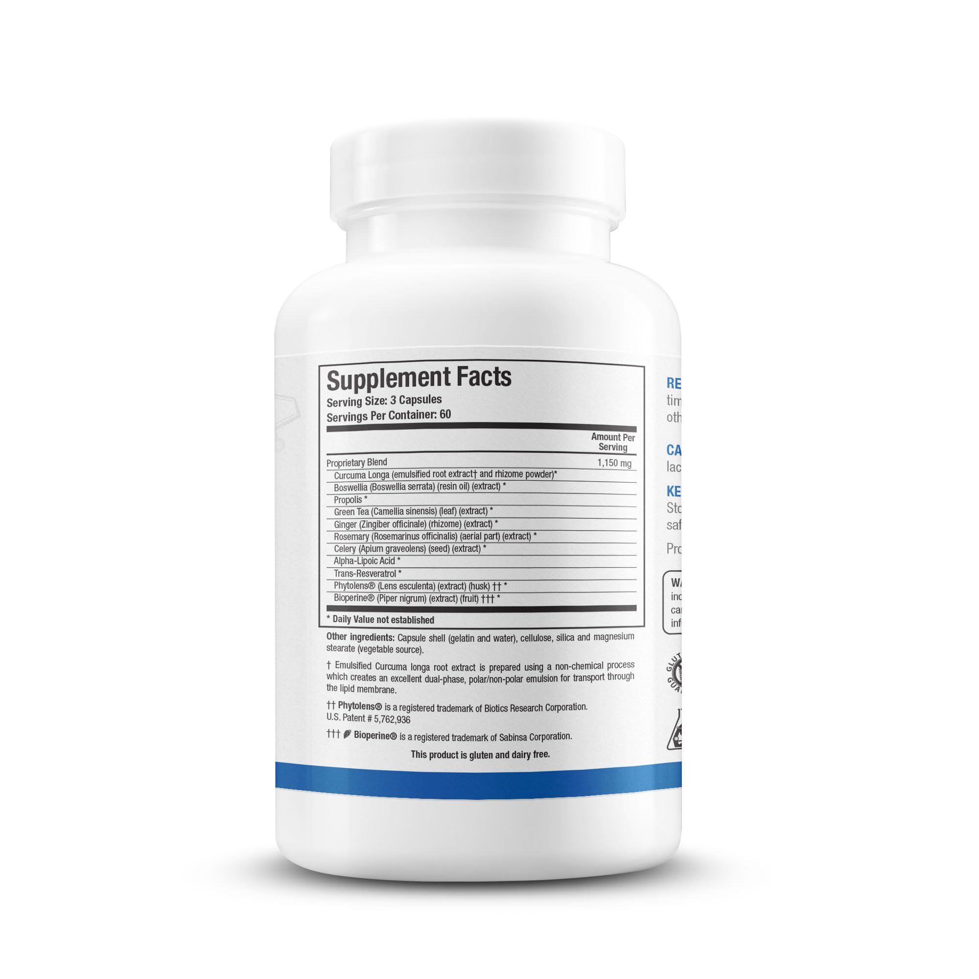 BIOTICS RESEARCH etiqueta nutricional clara, información de ingredientes y transparencia