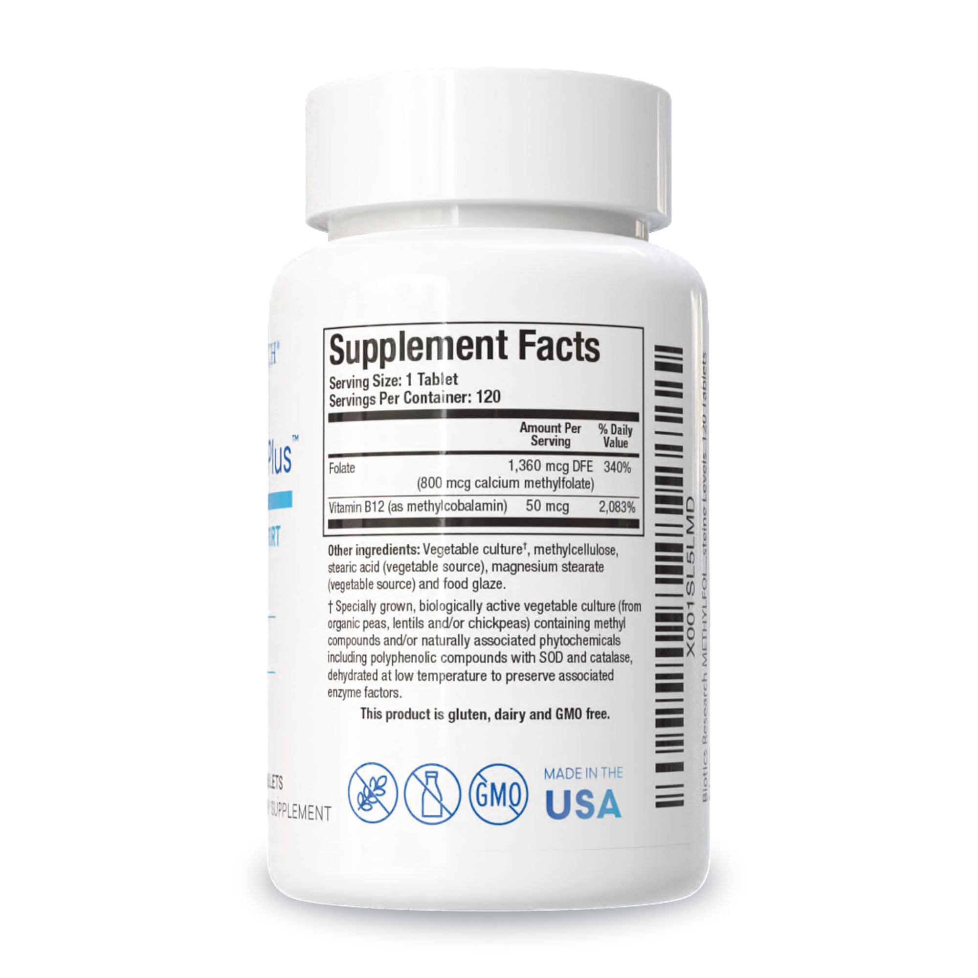 BIOTICS RESEARCH primer plano de comprimido resaltando textura y pureza