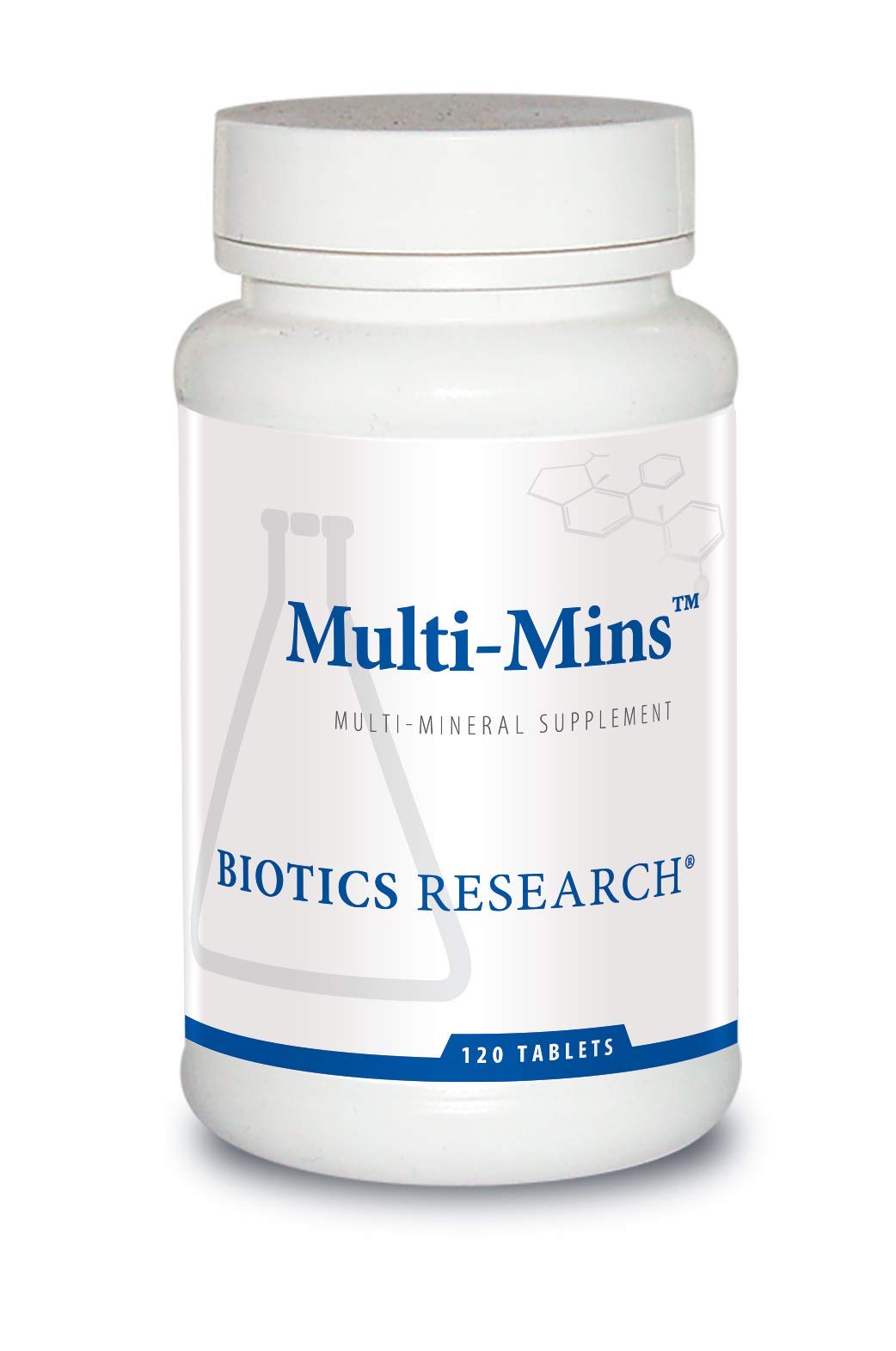 BIOTICS RESEARCH empaque frontal mostrando nombre y beneficio mineral