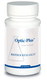 BIOTICS RESEARCH envase frontal de Optic Plus mostrando diseño y cantidad
