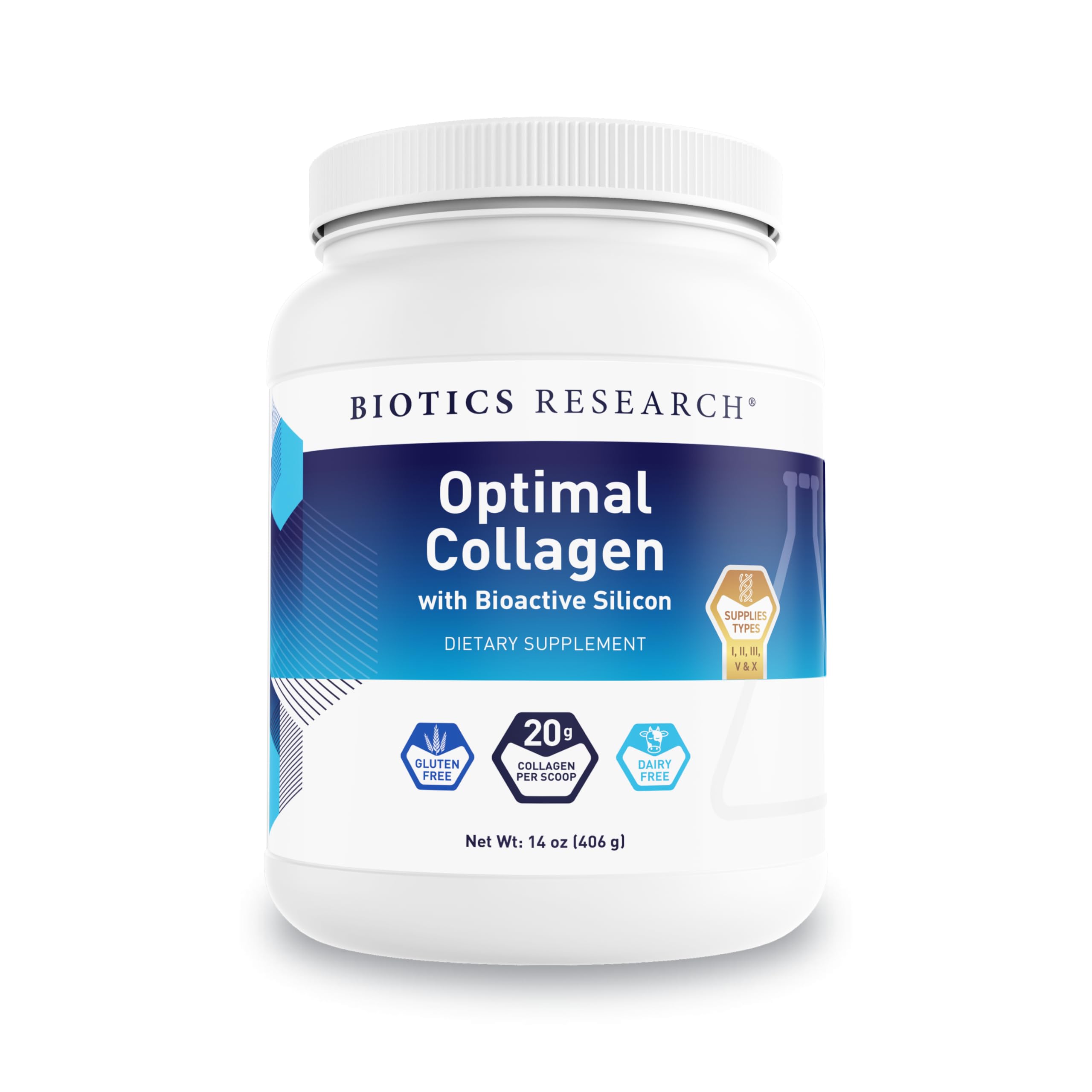 BIOTICS RESEARCH envase frontal mostrando fórmula multi-tipo, conveniencia diaria
