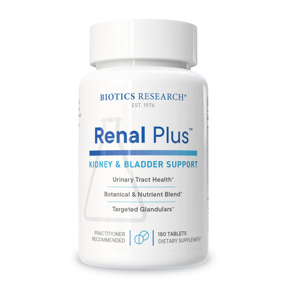 Biotics Research Renal Plus frente del envase mostrando la marca y presentación