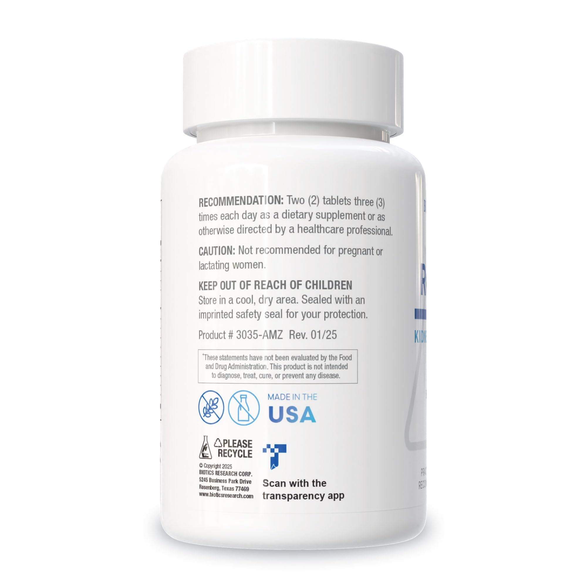 Biotics Research Renal Plus ingredientes botánicos: Ulva ursi y arándano, aporte natural