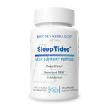 BIOTICS RESEARCH frasco SleepTides frontal mostrando envase y beneficios