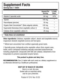 BIOTICS RESEARCH tabletas textura en primer plano, fácil de tragar y estable